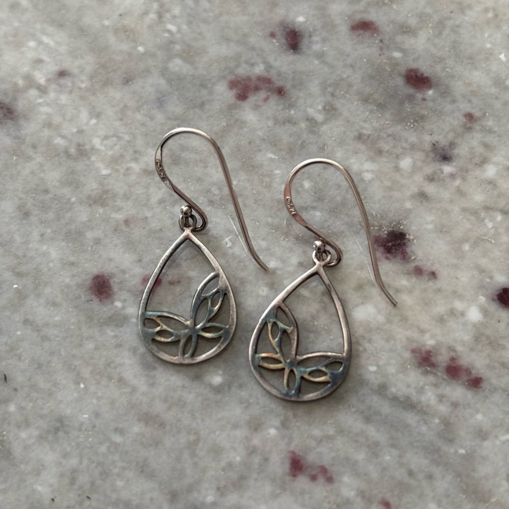 Sterling Silver Butterfly Earrings